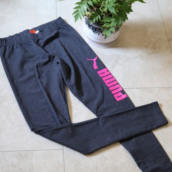 PUMA Essentials Graphic Logo Training Leggings NWOT! - Black/Pink, Size XS - Picture 16 of 16